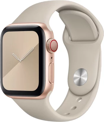 Ремешок для Apple Watch 42/44мм, силикон, светлый камень(Ремешок для Apple Watch 42/44мм, силикон, светлый камень)